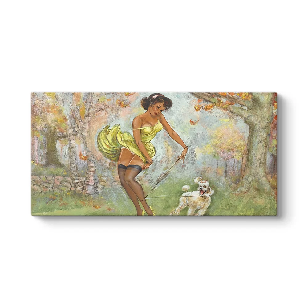 Pin Up Girl Dog Tablosu - Model 5